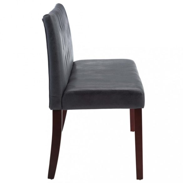 szürke művelúr pad 148,5 cm