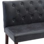 szürke művelúr pad 148,5 cm