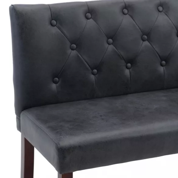 szürke művelúr pad 148,5 cm