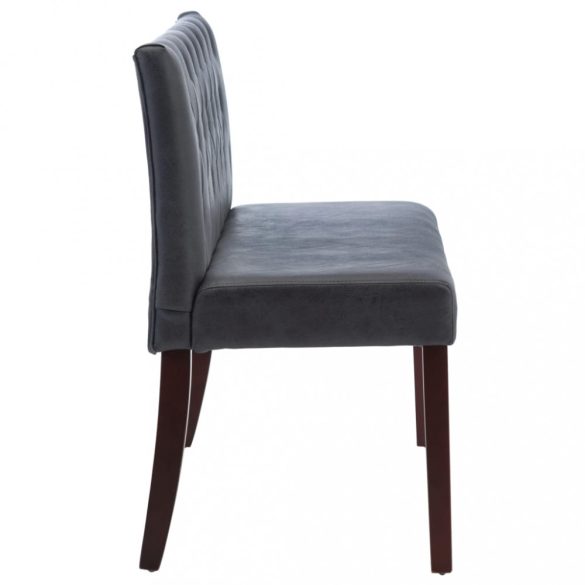 szürke művelúr pad 120 cm