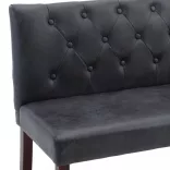 szürke művelúr pad 120 cm