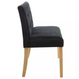 fekete bársony pad 140 cm