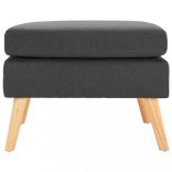 sötétszürke szövet lábzsámoly