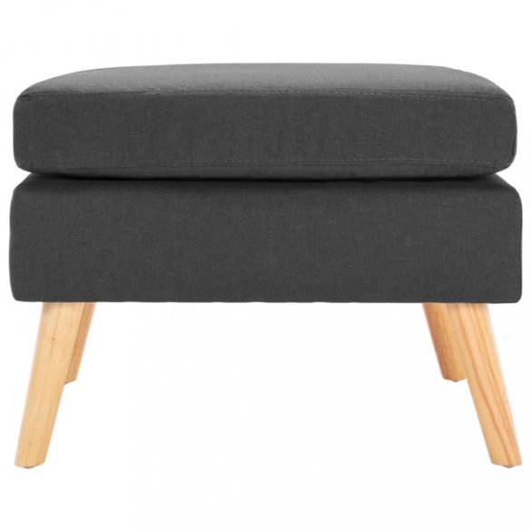 sötétszürke szövet lábzsámoly