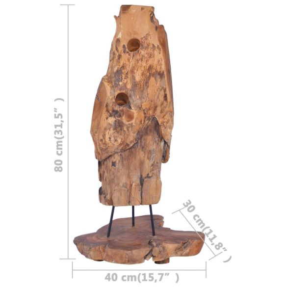 tömör tíkfa bortartó állvány 8 palackhoz 40 x 30 x 80 cm