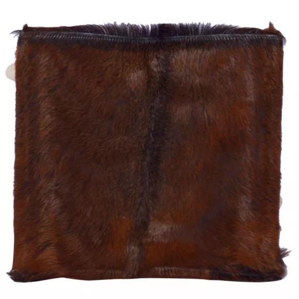 kecskebőr és tömör tíkfa összecsukható szék