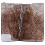 kecskebőr és tömör tíkfa összecsukható szék