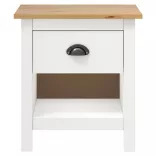 Hill 2 db tömör fenyőfa éjjeliszekrény 46 x 35 x 49,5 cm