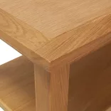 tömör tölgyfa dohányzóasztal 90 x 45 x 40 cm