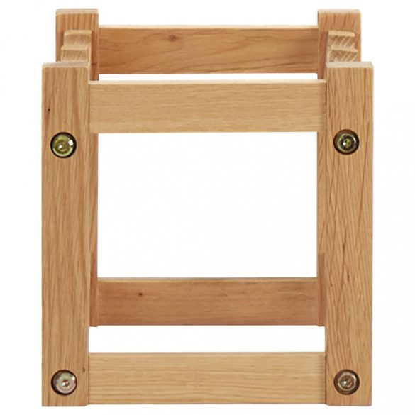 tömör tölgyfa bortartó állvány 6 palackhoz 37 x 21 x 21 cm