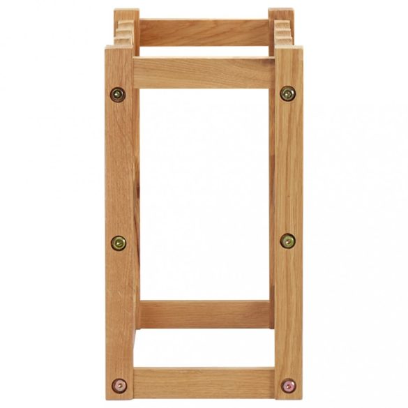 tömör tölgyfa bortartó állvány 12 palackhoz 47 x 21 x 36 cm