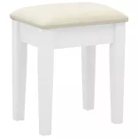 fehér császárfa MDF fésülködőasztal ülőkével 65x36x128 cm