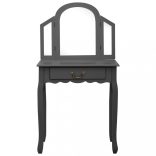 szürke császárfa MDF fésülködőasztal ülőkével 65x36x128 cm