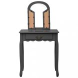 szürke császárfa MDF fésülködőasztal ülőkével 65x36x128 cm