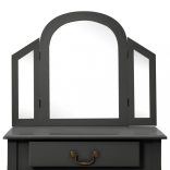 szürke császárfa MDF fésülködőasztal ülőkével 65x36x128 cm