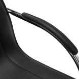 fekete konzolos műbőr irodaszék