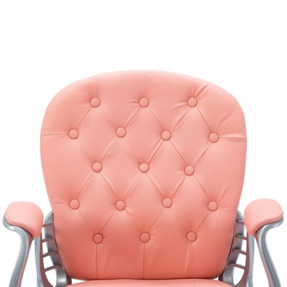 rózsaszín műbőr forgó irodaszék