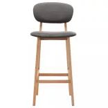 2 db világosszürke szövet bárszék