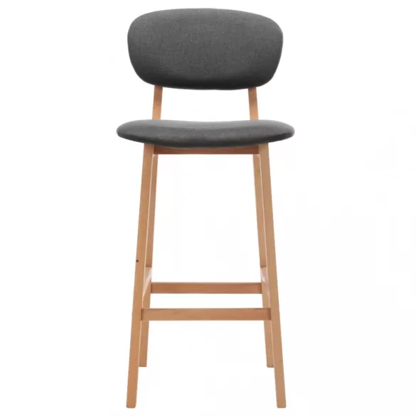 2 db sötétszürke szövet bárszék