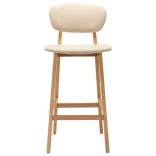 2 db krémszínű szövet bárszék