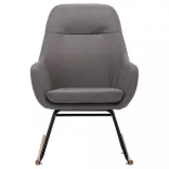 világosszürke szövet hintaszék