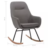 világosszürke szövet hintaszék