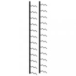 fekete vas falra szerelhető bortartó állvány 24 palacknak