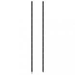 fekete vas falra szerelhető bortartó állvány 24 palacknak