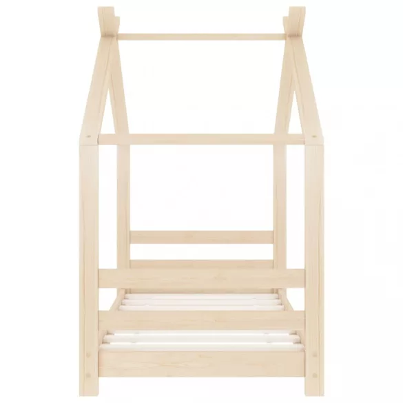 tömör fenyőfa gyerekágy-keret 70 x 140 cm