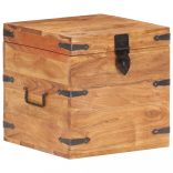 tömör akácfa láda 40 x 40 x 40 cm