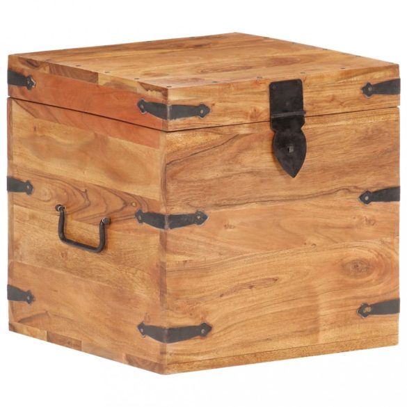 tömör akácfa láda 40 x 40 x 40 cm