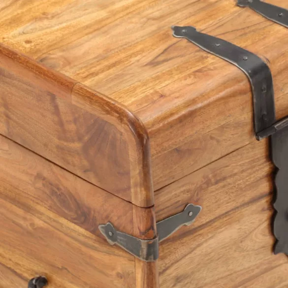 tömör akácfa láda 40 x 40 x 40 cm