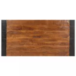 tömör nyers mangófa étkezőasztal 140 x 70 x 76 cm