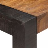 tömör nyers mangófa étkezőasztal 140 x 70 x 76 cm