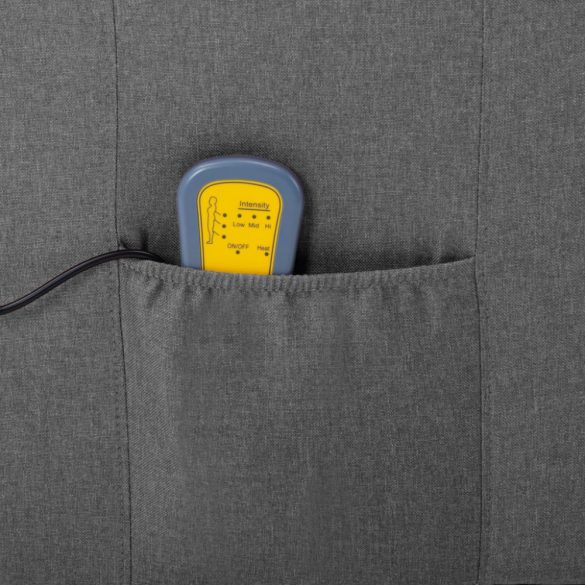 világosszürke szövet masszázsfotel