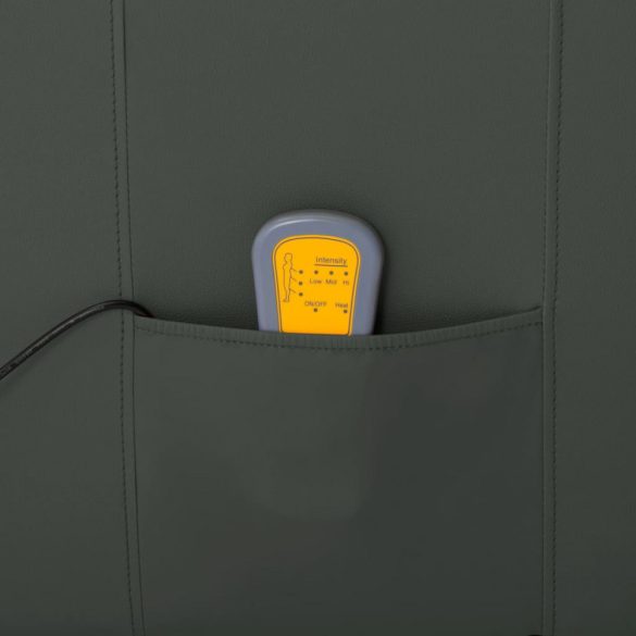 szürke műbőr masszázsfotel