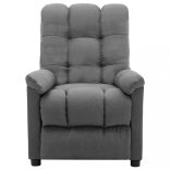 világosszürke szövet dönthető fotel