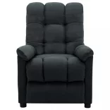 sötétszürke szövet dönthető fotel