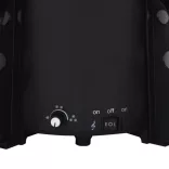 fekete PVC havazó karácsonyfa ernyő alakú talppal 170 cm