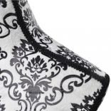 Fekete-fehér női próbababa mellszobor