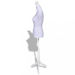 Fehér női próbababa mellszobor