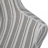 Csíkos mintával ellátott vászon női próbababa mellszobor