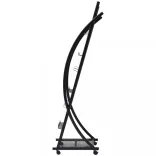 Fekete, A4-es újságtartó állvány 40x32x131 cm