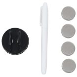 fekete, falra szerelhető mágneses üvegtábla 60 x 20 cm