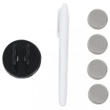 fekete, falra szerelhető mágneses üvegtábla 60 x 40 cm