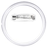 100 készlet akril 44 mm-es kitűző