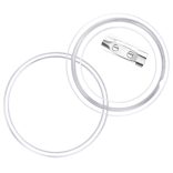 100 készlet akril 44 mm-es kitűző