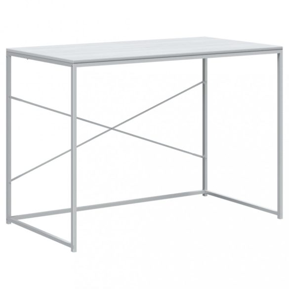 fehér szerelt fa számítógépasztal 110 x 60 x 70 cm