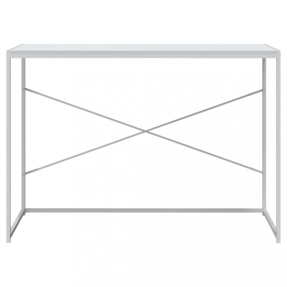 fehér szerelt fa számítógépasztal 110 x 60 x 70 cm