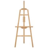 tömör fenyőfa festőállvány 53,5x95x127 cm